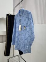 GUCCI (グッチ) 芸能人 偽物 新作純綿プリントシャツ