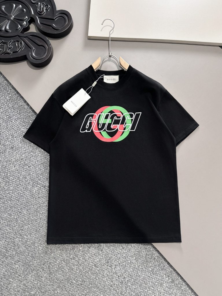 GUCCI (グッチ) 芸能人 スーパーコピー 春夏トップクラス専門店同期半袖Tシャツ