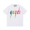 GUCCI (グッチ) コピー グラデーション稲妻アルファベットプリント半袖 激安通販