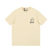 GUCCI (グッチ) コピー 芸能人 シザーハンドプリントカジュアルTシャツ