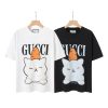 GUCCI (グッチ) 偽物 ウサギプリントカジュアルカップル半袖 通販