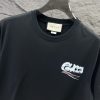 Gucci（グッチ） コピー トレンドアルファベット落書きプリントカジュアル半袖Tシャツ