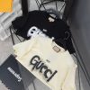 Gucci（グッチ） 芸能人コピー 新作落書きアルファベットロゴラウンドネック半袖Tシャツ 激安通販