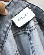 Gucci（グッチ）メンズトレンド 偽物 刺繍ウォッシュ加工微ストレッチストレートジーンズ 激安販売