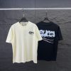 Gucci（グッチ） コピー トレンドアルファベット落書きプリントカジュアル半袖Tシャツ
