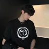 Gucci（グッチ） コピー ダブルGぼかしアルファベットプリント半袖