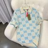 Gucci（グッチ） 2024最新作 スーパーコピー 夏ニットカジュアル半袖ポロシャツ