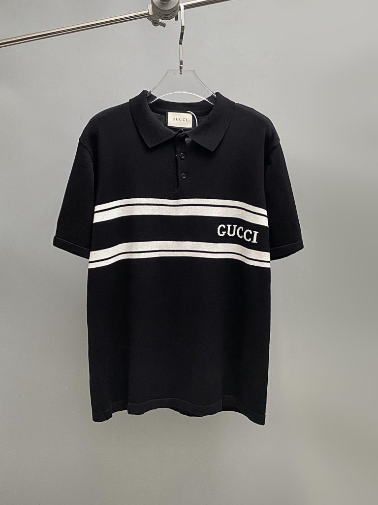 Gucci（ブラック） 業界最高い品質 コピー 早秋シリーズニット半袖