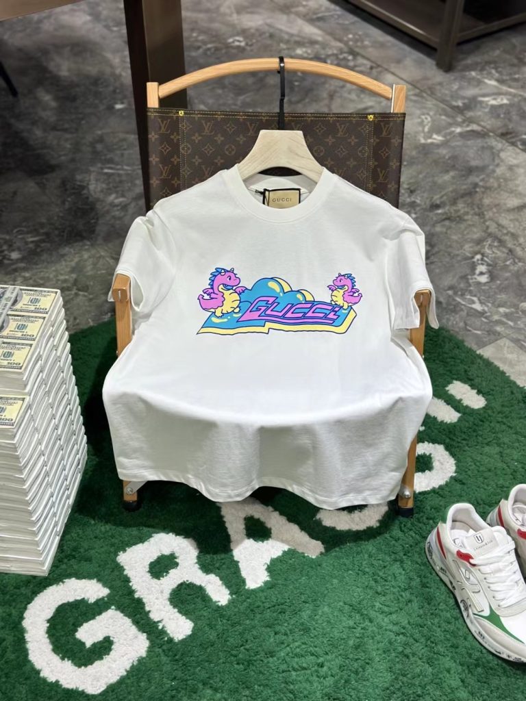 Gucci（グッチ） コピー 春夏最新龍年限定 ファッション シリーズ半袖