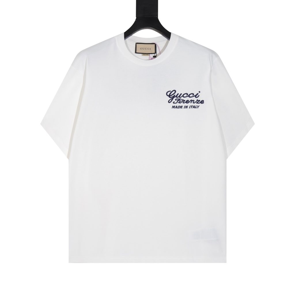グッチ 刺繍logo コピー ファッションカジュアル半袖Tシャツ
