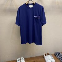 グッチ コピー 刺繍logoファッションカジュアル半袖ハイカラTシャツ