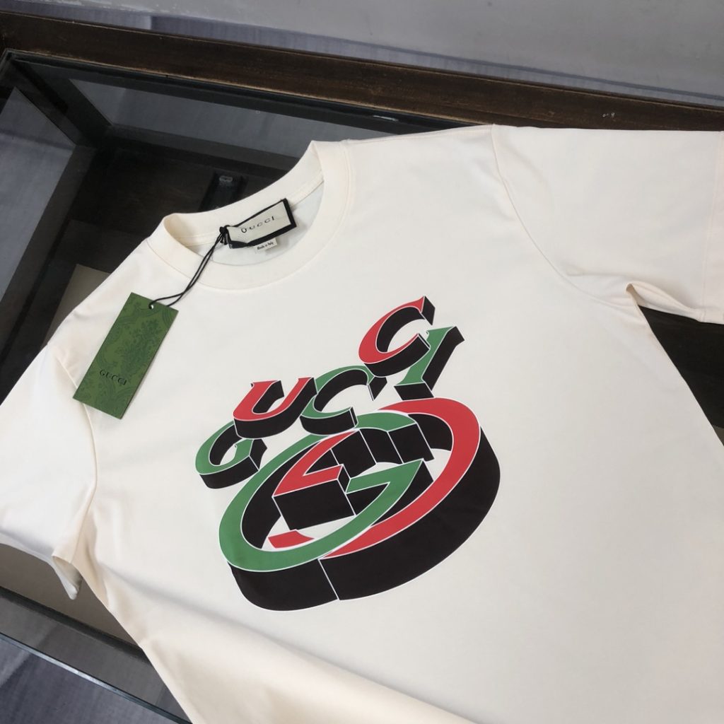 超お得アルファベットプリント グッチコピー ファッション カジュアル半袖Tシャツ