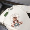 春夏最新グッチ コピー ペアタイプ熊ちゃん半袖Tシャツ