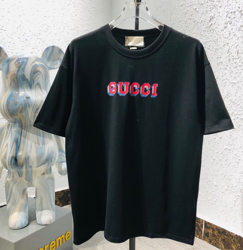 GUCCI (グッチ) コピー 春夏最新プリントロゴカジュアル半袖 通販
