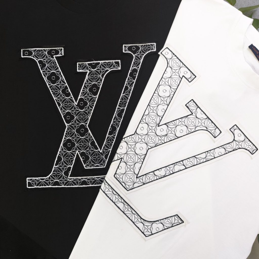 LOUIS VUITTON（ルイヴィトン）激安販売 コピーロゴ刺繍カジュアルカップル半袖