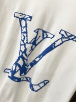 超お得 フロッキングルイヴィトン コピー LOGOプリントカジュアル半袖Tシャツ