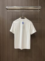 超お得 フロッキングルイヴィトン コピー LOGOプリントカジュアル半袖Tシャツ