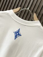 超お得 フロッキングルイヴィトン コピー LOGOプリントカジュアル半袖Tシャツ