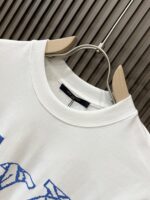超お得 フロッキングルイヴィトン コピー LOGOプリントカジュアル半袖Tシャツ