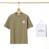 業界最高い品質 モンクレール コピー アルファベットロゴ刺繍カジュアル半袖Tシャツ