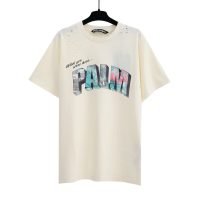 PalmAngels （パームエンジェルス）芸能人 n級品 半袖穴あきプリントTシャツ