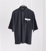 PalmAngels （パームエンジェルス）偽物 ポケット刺繍アルファベットLogo 半袖ポロシャツ