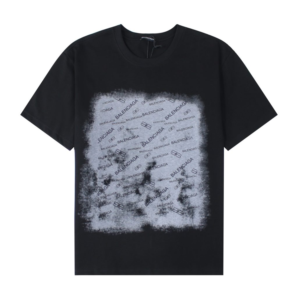 BALENCIAGA(バレンシアガ) 偽物 グラデーションプリント半袖Tシャツ