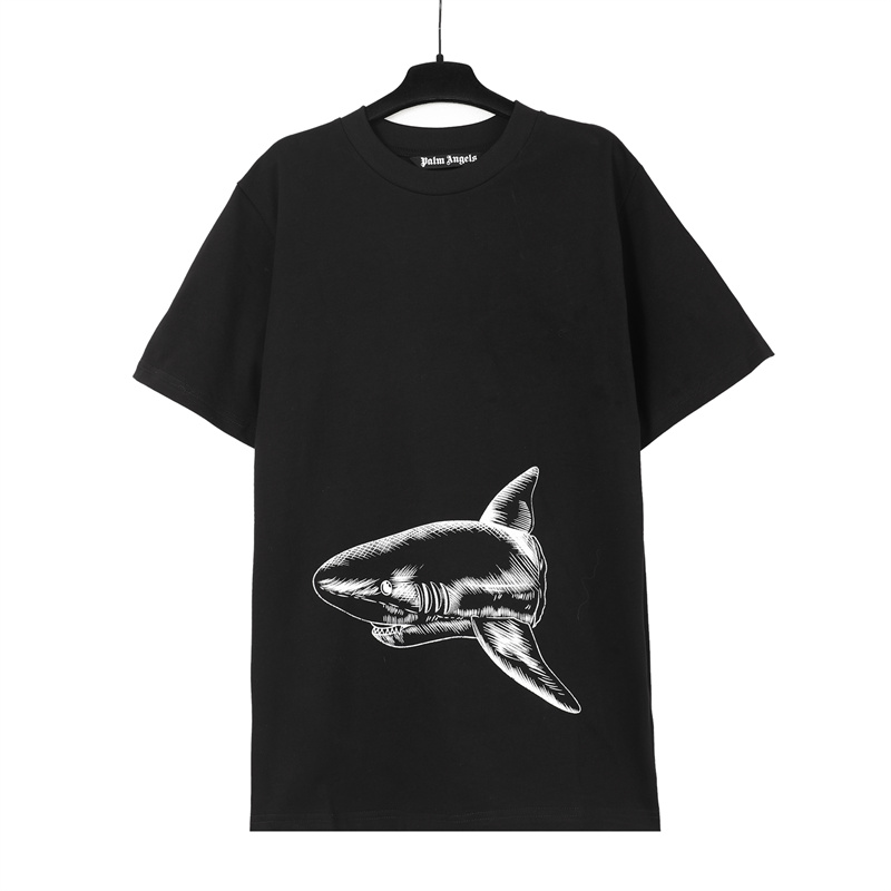PalmAngels （パームエンジェルス）コピー 入手困難 断尾鮫プリントオシャレカジュアルTシャツ