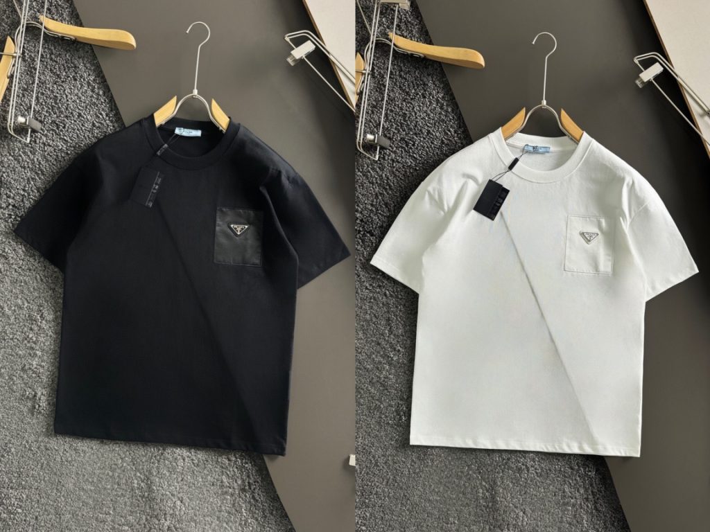 PRADA(プラダ ) スーパーコピー ファッション 刺しゅう半袖丸首Tシャツ 激安通販