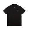 PRADA(プラダ ) 2024春夏新作ニットストレッチの折り襟Tシャツです
