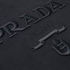 PRADA(プラダ) 激安販売 コピー ロゴ刺繍カジュアルラウンドネック半袖Tシャツ