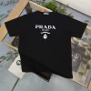 PRADA(プラダ) 入手困難 コピー 定番シンプルなアルファベット柄ロゴプリントカジュアルTシャツ