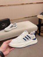 入手困難 プラダ n級品 人気バカ売れタイプ牛革通気性の良いメッシュ厚底カジュアルスニーカー