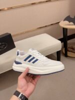 入手困難 プラダ n級品 人気バカ売れタイプ牛革通気性の良いメッシュ厚底カジュアルスニーカー