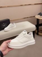 超お得 プラダ n級品 本革通気性の良いメッシュ厚底カジュアルスニーカー