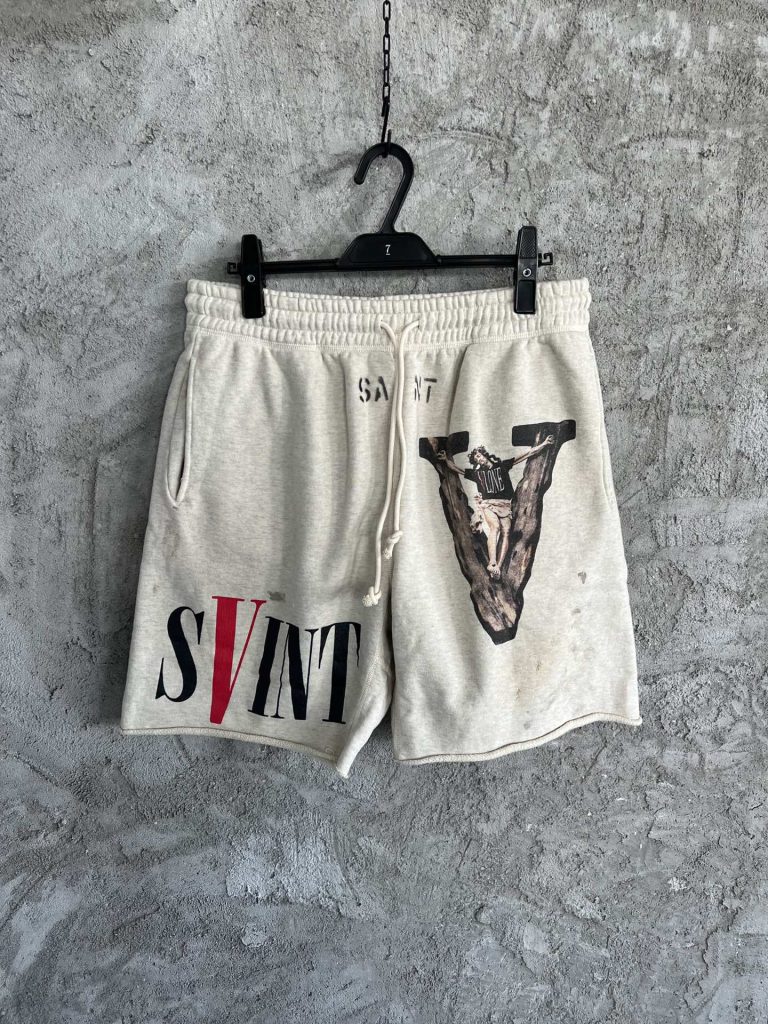 Saint Michael（セントマ イケル） 激安販売 コピー レトロ プリントファッションカジュアルショートパンツ