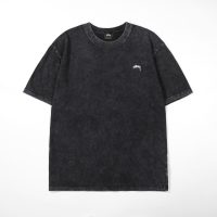 STUSSY(ステューシー）コピー 激安販売 定番ロゴ刺繍コットンウォッシュ半袖Tシャツ