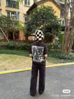 STUSSY(ステューシー) スーパーコピー ビンテージ落書き写真プリント半袖Tシャツ 激安通販