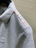 バーバリー 業界最高い品質 スーパーコピー 優良サイト ファッション 口コミファッション カジュアル折り襟半袖Tシャツ