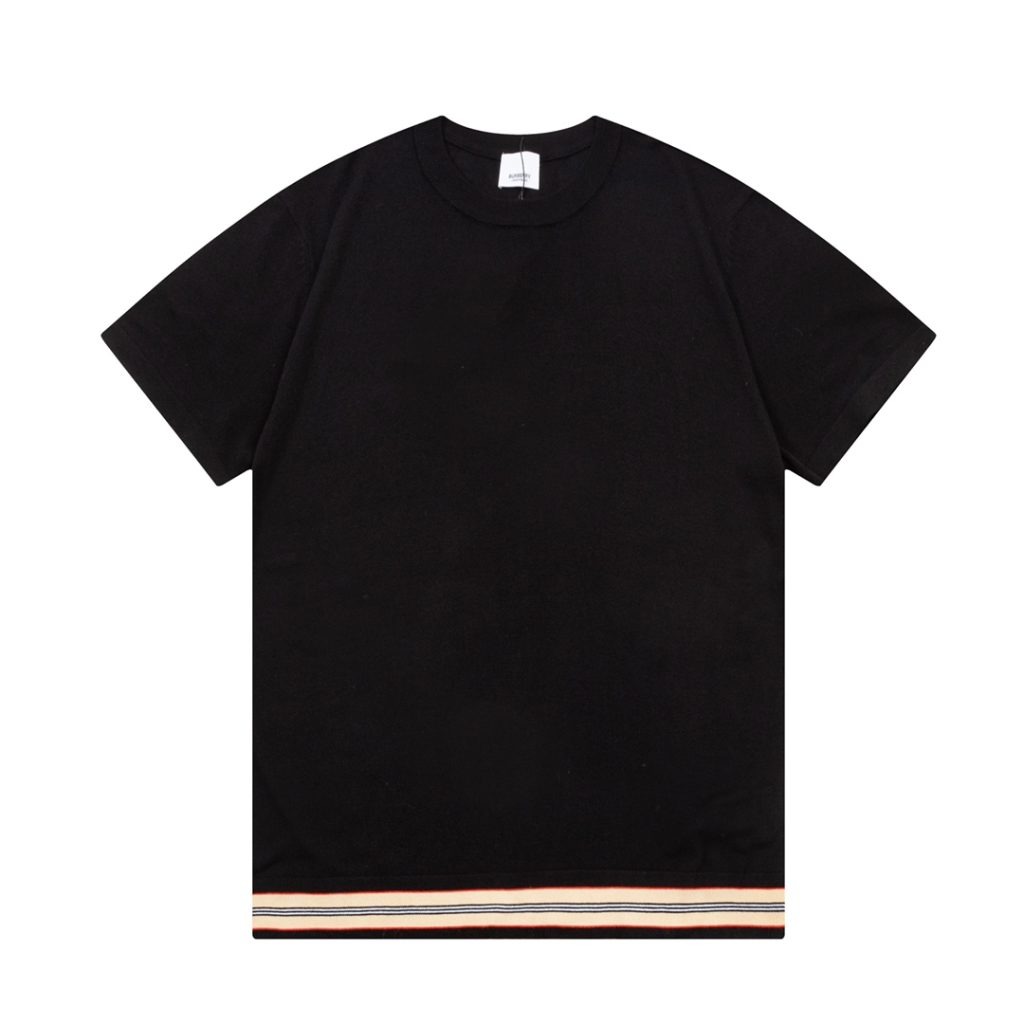 個性的 24年新款 バーバリー スーパーコピー ニットセータープリント半袖Tシャツ