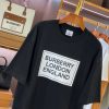 数量限定爆買い ロエベ バーバリー 偽物 アイキャッチ ロゴプリントカジュアル半袖Tシャツ