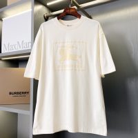 バーバリー 偽物 ロゴプリント通気性が良く快適な半袖Tシャツ