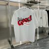 バレンシアガ コピー 柔らかくて快適純綿ロゴプリントカジュアル半袖Tシャツ