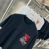 バレンシアガ コピー 柔らかくて快適純綿ロゴプリントカジュアル半袖Tシャツ