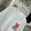 バレンシアガ コピー 柔らかくて快適純綿ロゴプリントカジュアル半袖Tシャツ