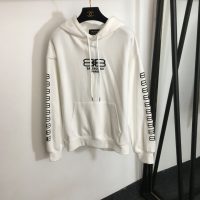 バレンシアガ 偽物 アルファベット刺繍フード付きスウェットパーカー
