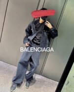 春夏数量限定 バレンシアガ コピー 快適通気性デニムジャケット