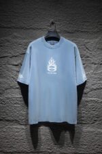 激安大特価最新作 バレンシアガ 偽物 炎プリント刺しゅうカジュアル半袖Tシャツ 激安通販