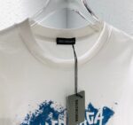 バレンシアガ 芸能人 スーパーコピーフロッキープリントカジュアル半袖Tシャツ