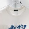 バレンシアガ 芸能人 スーパーコピーフロッキープリントカジュアル半袖Tシャツ